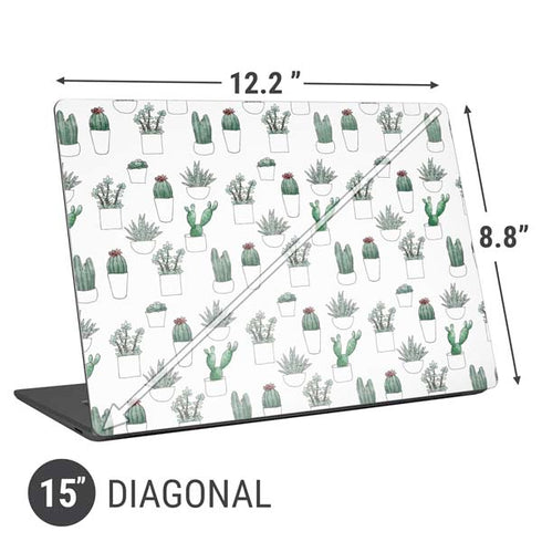 Succulent Pattern Universal Laptop 15in (12.2 x 8.8in) Skin