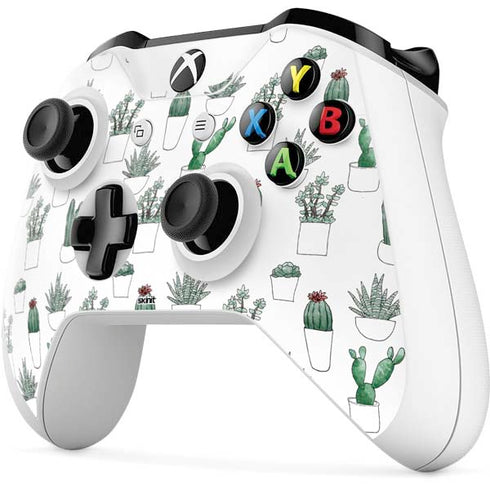 Succulent Pattern Xbox One S All-Digital Edition Bundle Skin