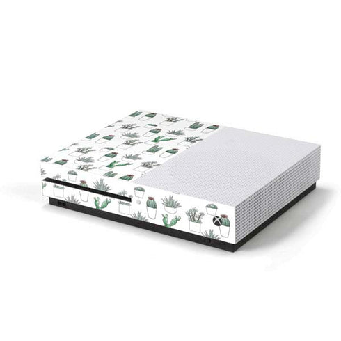 Succulent Pattern Xbox One S Console Skin