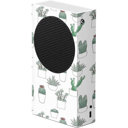 Succulent Pattern Xbox Series S Console Skin