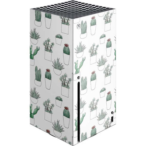 Succulent Pattern Xbox Series X Console Skin
