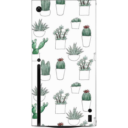 Succulent Pattern Xbox Series X Console Skin