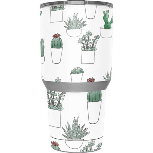 Succulent Pattern Yeti 30oz Rambler Tumbler Skin