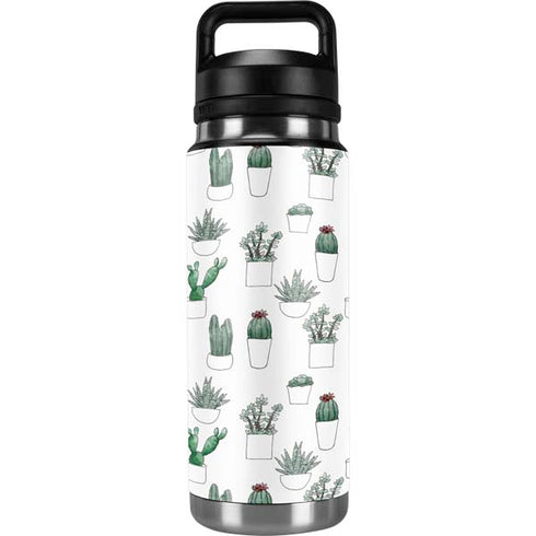 Succulent Pattern YETI Rambler 26oz Bottle Skin