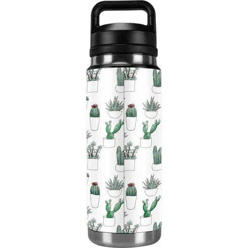 Succulent Pattern YETI Rambler 26oz Bottle Skin