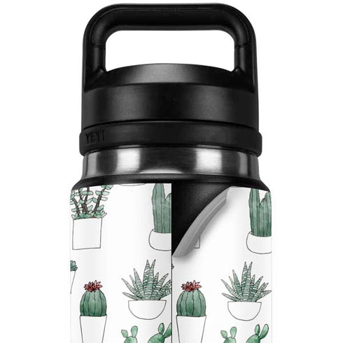 Succulent Pattern YETI Rambler 26oz Bottle Skin