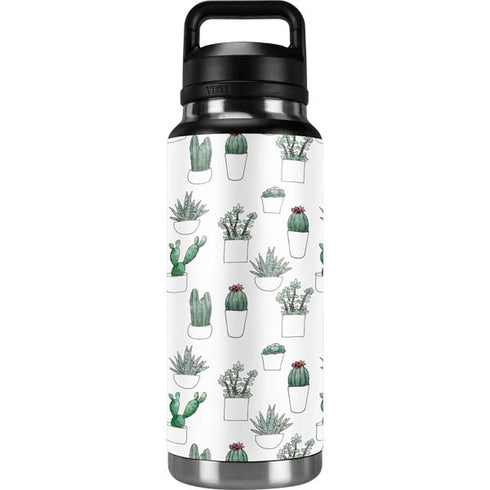 Succulent Pattern YETI Rambler 36oz Bottle Skin