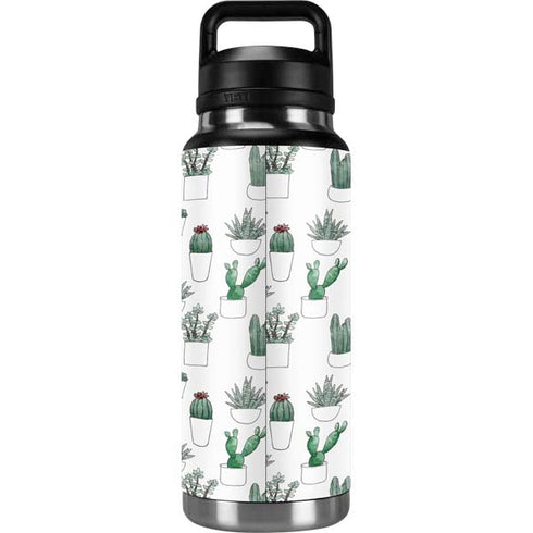Succulent Pattern YETI Rambler 36oz Bottle Skin