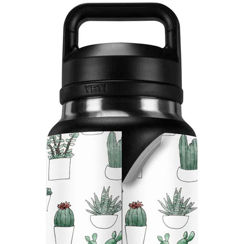 Succulent Pattern YETI Rambler 36oz Bottle Skin