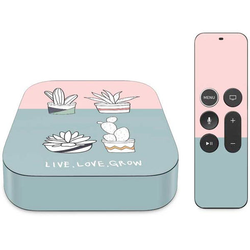Succulent Sketch Apple TV Skin