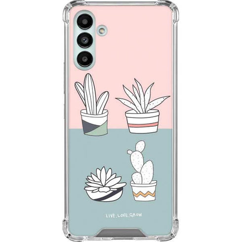 Succulent Sketch Galaxy A13 5G Clear Case
