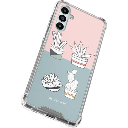 Succulent Sketch Galaxy A15 5G Clear Case