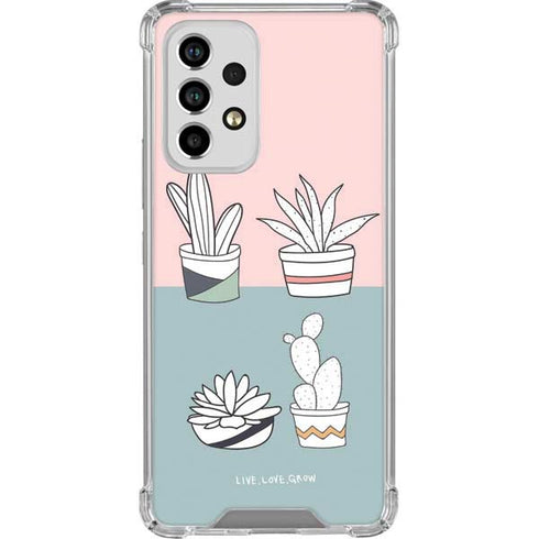 Succulent Sketch Galaxy A53 5G Clear Case