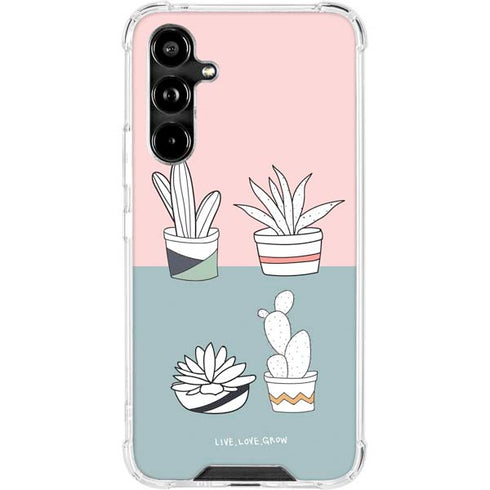 Succulent Sketch Galaxy A54 5G Clear Case
