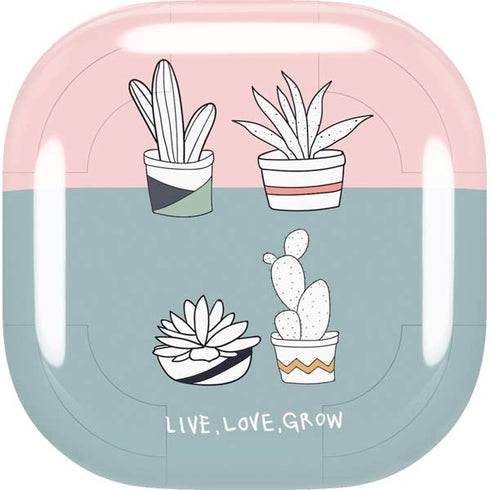 Succulent Sketch Galaxy Buds Live Skin