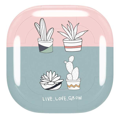 Succulent Sketch Galaxy Buds Live Skin