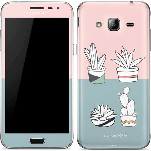 Succulent Sketch Galaxy J3 Skin