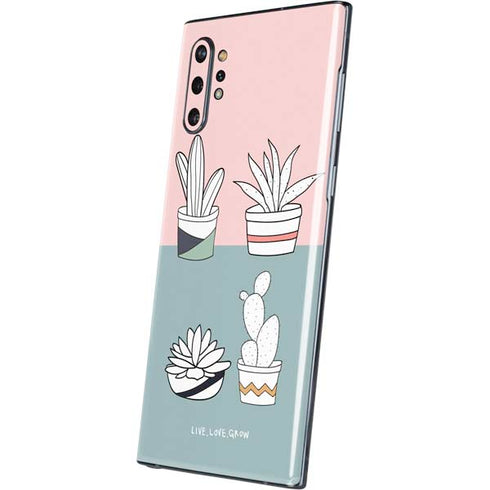 Succulent Sketch Galaxy Note 10 Plus Skin