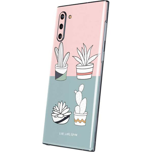 Succulent Sketch Galaxy Note 10 Skin