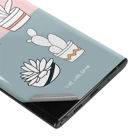 Succulent Sketch Galaxy Note 10 Skin
