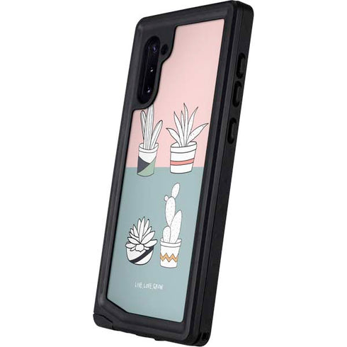 Succulent Sketch Galaxy Note 10 Waterproof Case