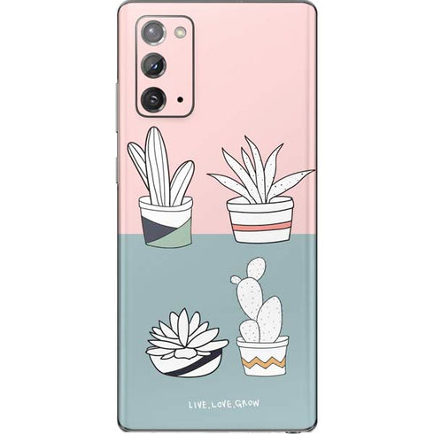 Succulent Sketch Galaxy Note20 5G Skin