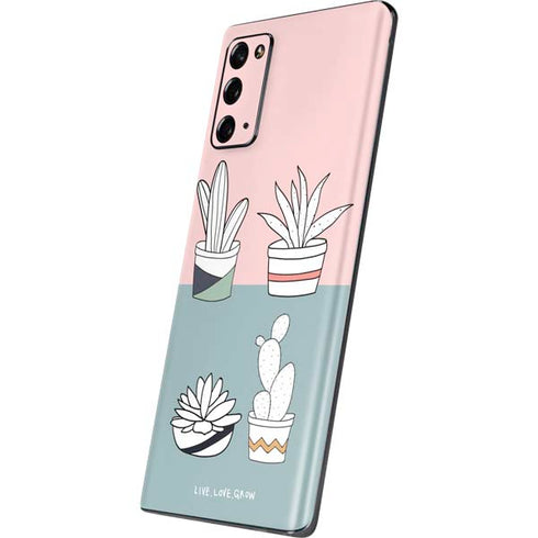 Succulent Sketch Galaxy Note20 5G Skin