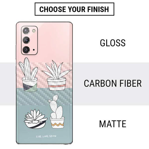 Succulent Sketch Galaxy Note20 5G Skin