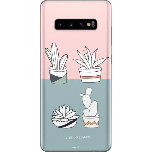 Succulent Sketch Galaxy S10 Plus Skin