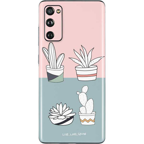 Succulent Sketch Galaxy S20 Fan Edition Skin
