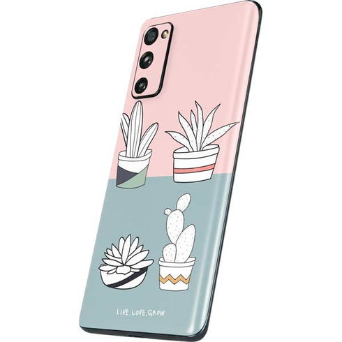 Succulent Sketch Galaxy S20 Fan Edition Skin