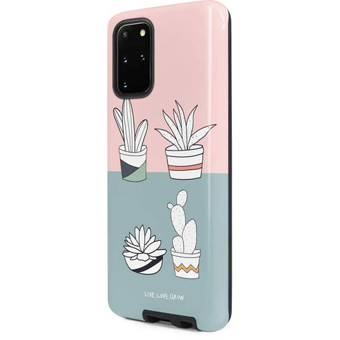 Succulent Sketch Galaxy S20 Plus Pro Case