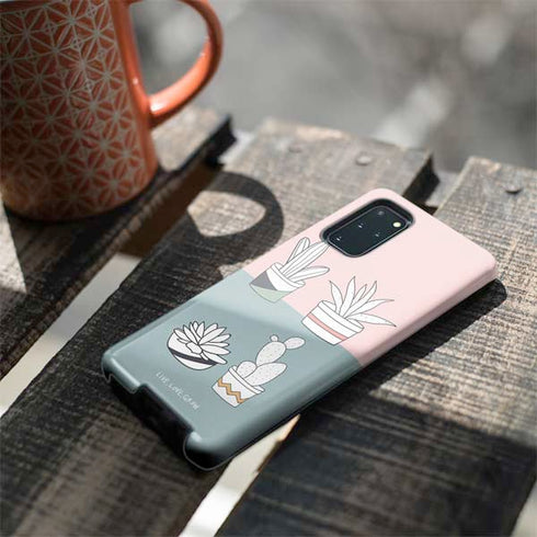Succulent Sketch Galaxy S20 Plus Pro Case