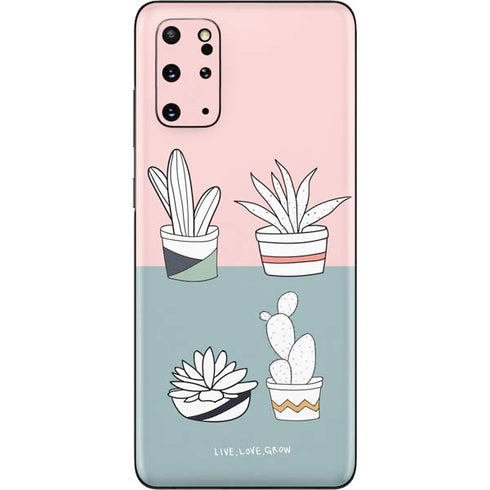 Succulent Sketch Galaxy S20 Plus Skin