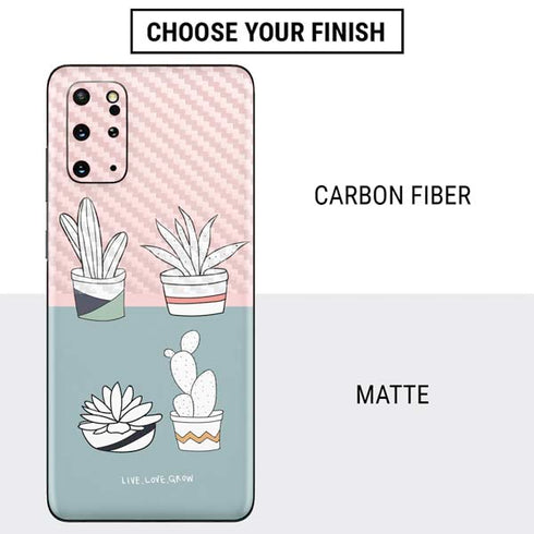 Succulent Sketch Galaxy S20 Plus Skin