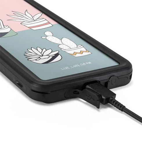 Succulent Sketch Galaxy S20 Plus Waterproof Case