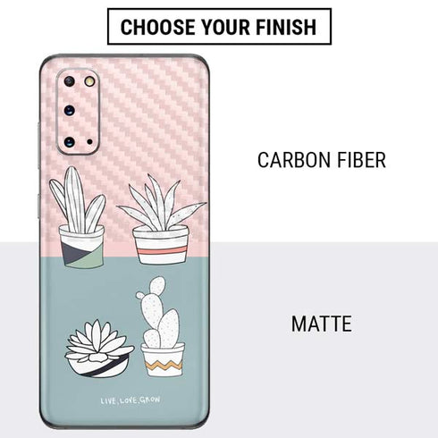 Succulent Sketch Galaxy S20 Skin