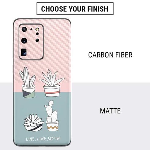 Succulent Sketch Galaxy S20 Ultra 5G Skin