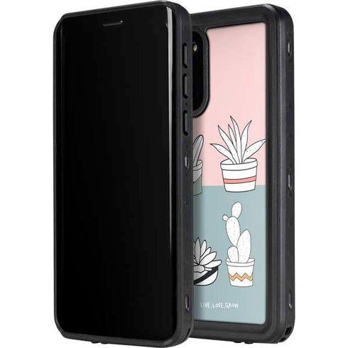 Succulent Sketch Galaxy S20 Waterproof Case