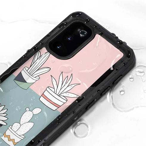 Succulent Sketch Galaxy S20 Waterproof Case