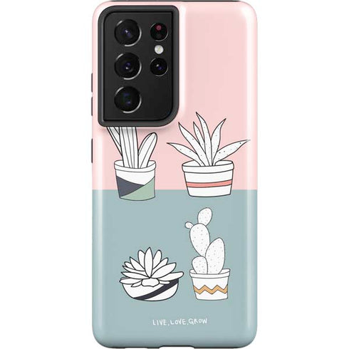 Succulent Sketch Galaxy S21 Ultra 5G Pro Case