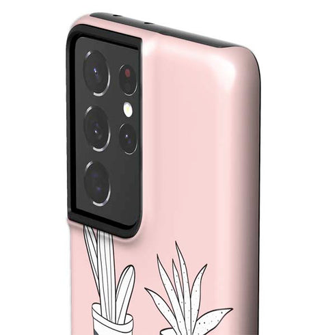 Succulent Sketch Galaxy S21 Ultra 5G Pro Case