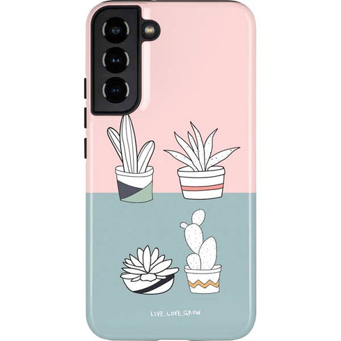 Succulent Sketch Galaxy S22 Plus Pro Case