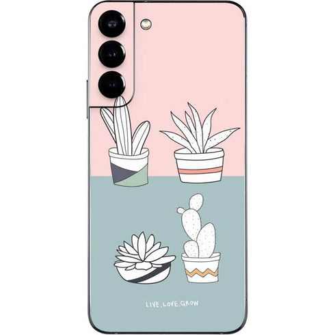 Succulent Sketch Galaxy S22 Plus Skin