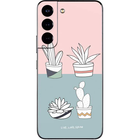 Succulent Sketch Galaxy S22 Skin