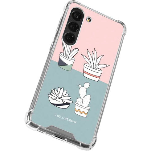 Succulent Sketch Galaxy S23 Clear Case
