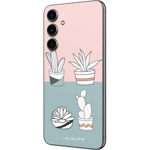 Succulent Sketch Galaxy S23 FE Skin