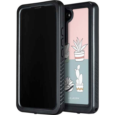 Succulent Sketch Galaxy S23 Plus Waterproof Case