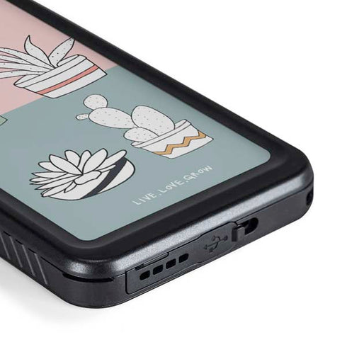Succulent Sketch Galaxy S23 Plus Waterproof Case