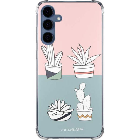 Succulent Sketch Galaxy S24 Clear Case